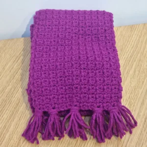 Raspberry Ripple Scarf