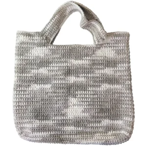 Riverstone, Handmade crochet Tote Bag, 100 Percent Cotton
