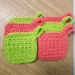 Cotton Face Scrubbies, Set of 6