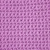 Extreme close-up of the solid Sweet Rose color cotton crochet texture on the Loire washcloth
